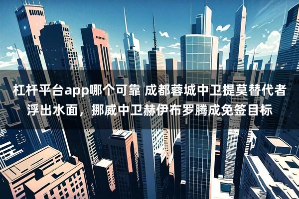 杠杆平台app哪个可靠 成都蓉城中卫提莫替代者浮出水面，挪威中卫赫伊布罗腾成免签目标
